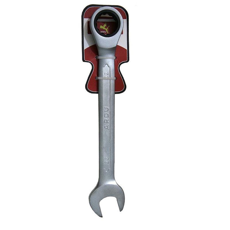 آچار یکسر تخت یکسر جغجغه ای آردو کد 220 سایز 22 میلی متر