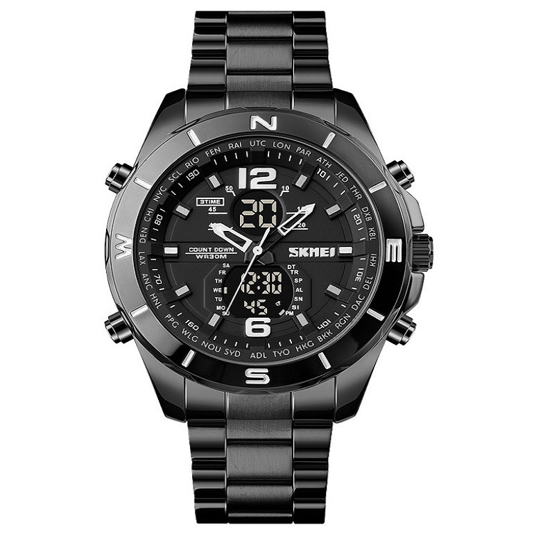 ساعت مچی عقربه‌ای مردانه اسکمی مدل 1670BLACK