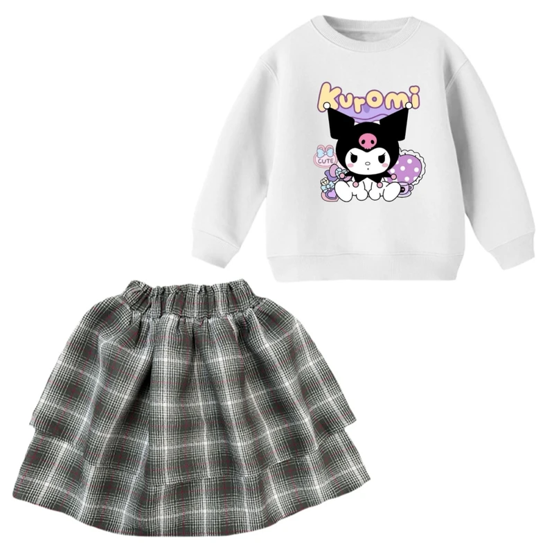 ست سویشرت و دامن دخترانه مدل کرومی کد 10