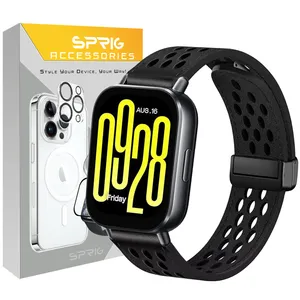 بند اسپریگ مدل NK Leather magnet TW مناسب برای ساعت هوشمند شیائومی Redmi watch 5 active / watch 5 lite
