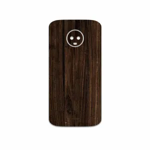 MAHOOT Dark Walnut Wood Cover Sticker for Motorola Moto G6