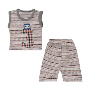 ست تاپ و شلوارک بچگانه مدل 3371