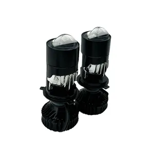 هدلایت لامپ خودرو لنز دار مدل SAM LENS پایه H4 بسته دو عددی