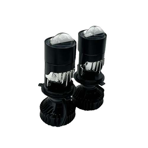 هدلایت لامپ خودرو لنز دار مدل SAM LENS پایه H4 بسته دو عددی