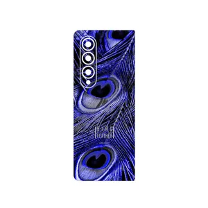 MAHOOT Purple Feather Cover Sticker for Samsung Galaxy Z Fold4