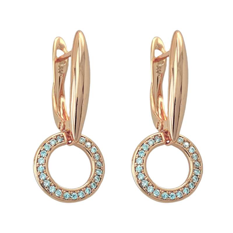 گوشواره زنانه ژوپینگ مدل دایره کد E4055 گوشواره زنانه ژوپینگ مدل دایره کد E4055