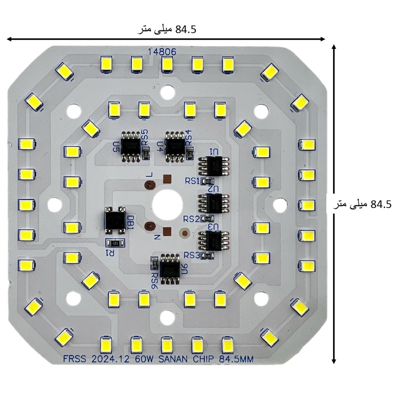 چیپ ال ای دی 60 وات مدل FRSS-SANAN-D85 بسته 4 عددی