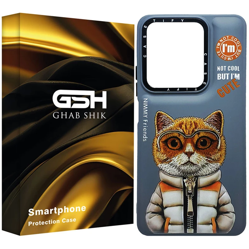 کاور قاب شیک مدل سیلیکونی طرح پوفی مناسب برای گوشی موبایل شیائومی Redmi 13C / Poco C65