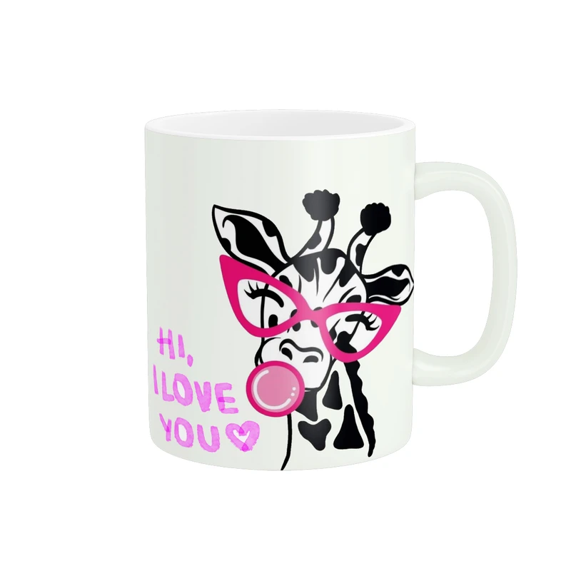 ماگ پادآفرین مدل عشق Love طرح زرافه کد PM202