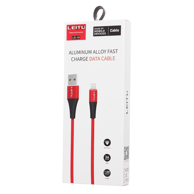 کابل تبدیل USB به USB-C لیتو مدل LD-18 طول 1 متر