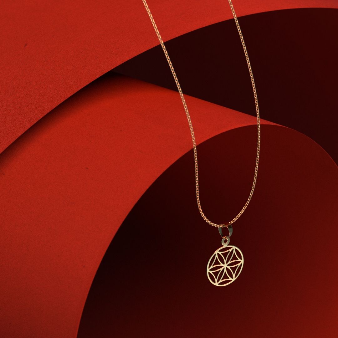 گردنبند طلا 18 عیار زنانه مدوپد مدل ستاره کد OO2-1-1023 - - 5