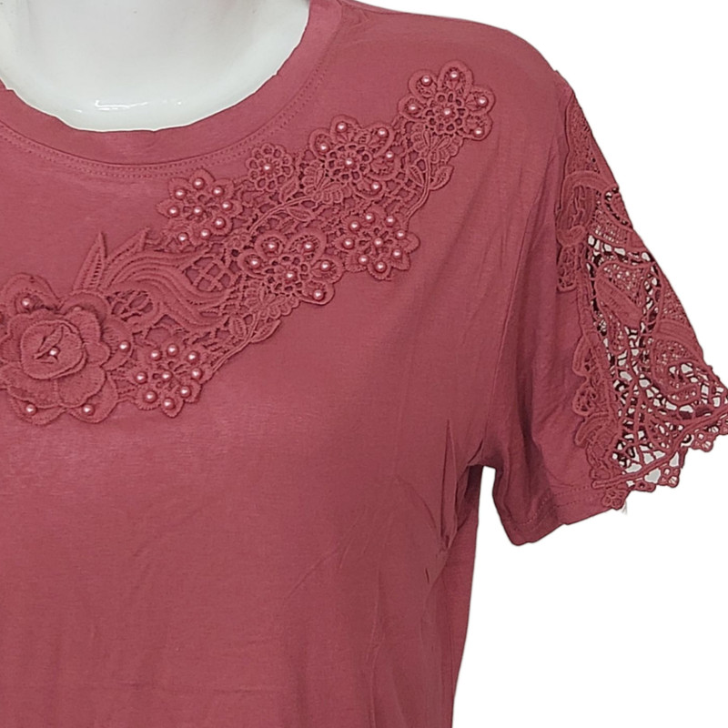 بلوز آستین کوتاه زنانه مدل 7469