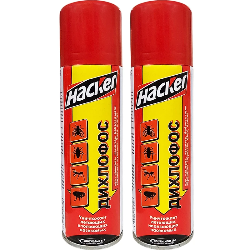 اسپری حشره کش هکر مدل 01 حجم 200 میلی لیتر مجموعه 2 عددی