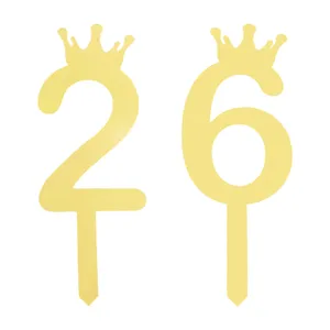 تاپر کیک هانستو مدل عدد 26 کد TPN26 مجموعه 2 عددی