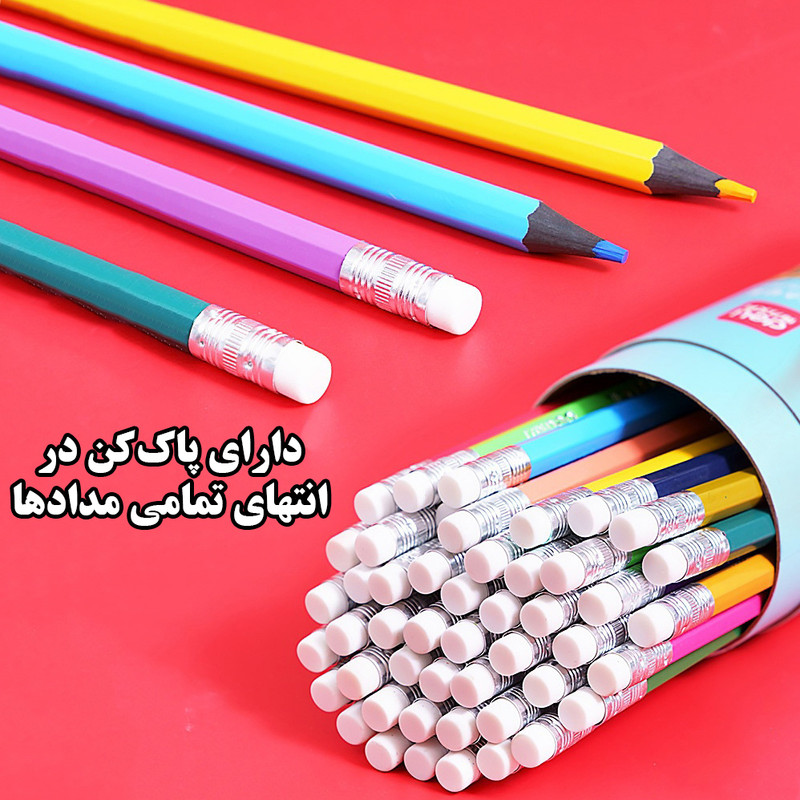 مداد رنگی 36 رنگ دلی مدل باکس دار کد 7072-36