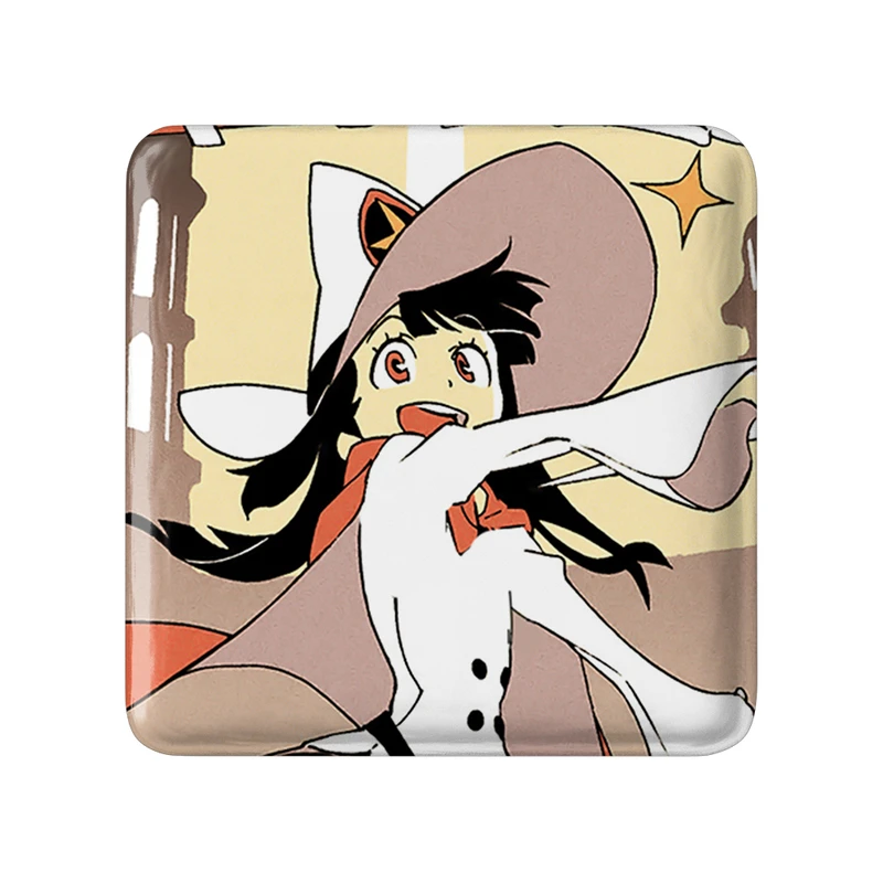 مگنت خندالو طرح اکو انیمه جادوگران کوچک Little Witch Academia  مدل مربعی کد 22900