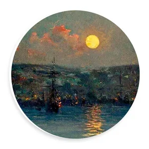 دیوارکوب طرح غروب بندرگاه مدل wtb942