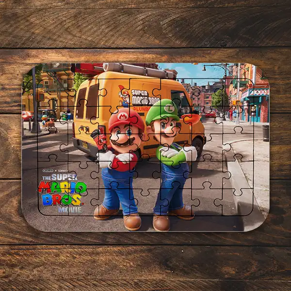 پازل 35 تکه طرح انیمیشن برادران سوپر ماریو کد NI2362