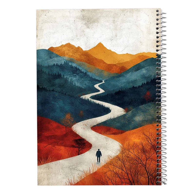 دفتر ژورنال نویسی 50 برگ مدوپد مدل نقطه ای طرح طبیعت کد DF15413