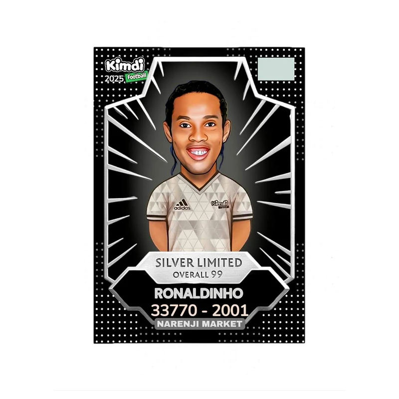 اسباب بازی شانسی کیمدی مدل رونالدینیو سیلور لیمیتد 2025 کد nj8
