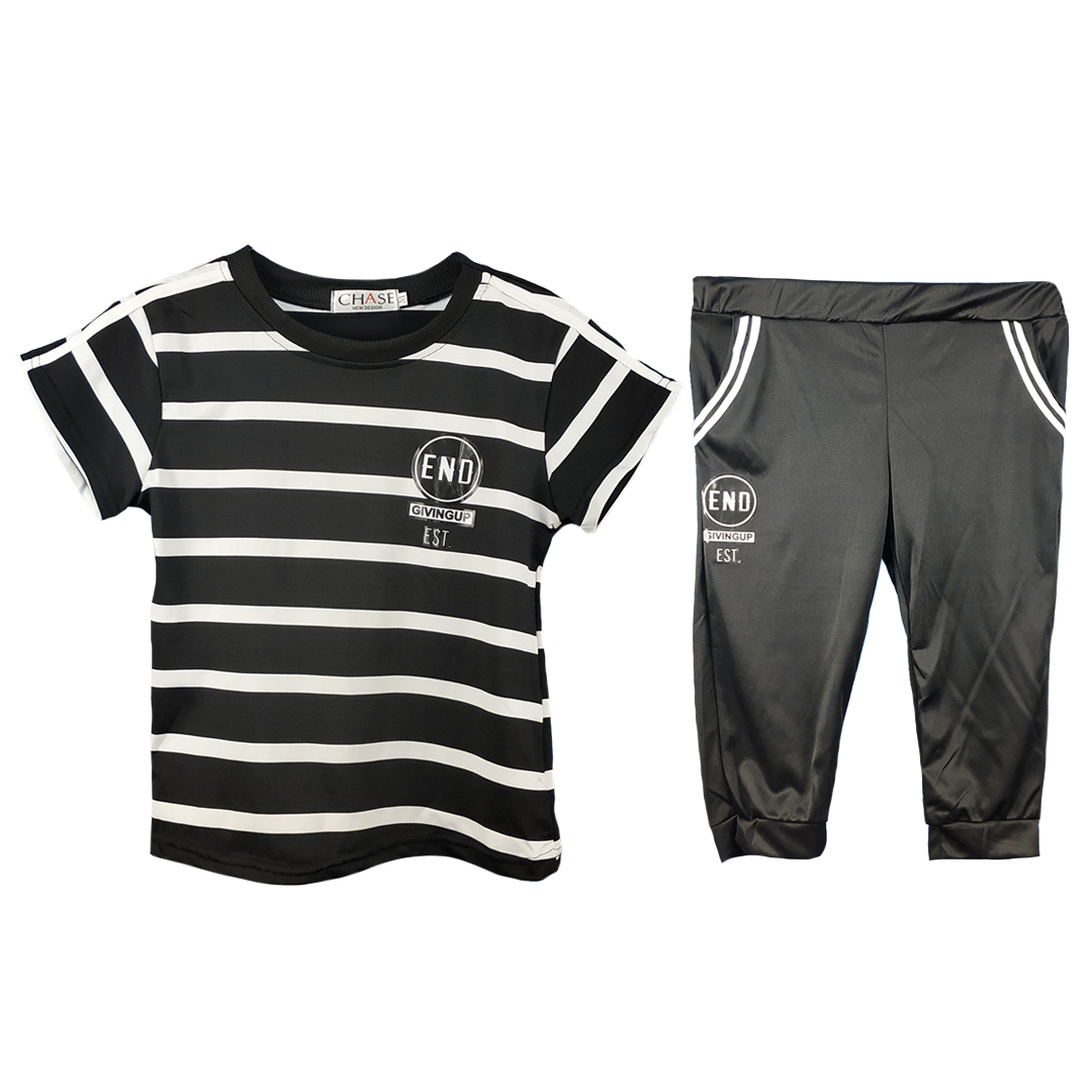 ست تی شرت و شلوارک ورزشی زنانه مدل زبرا