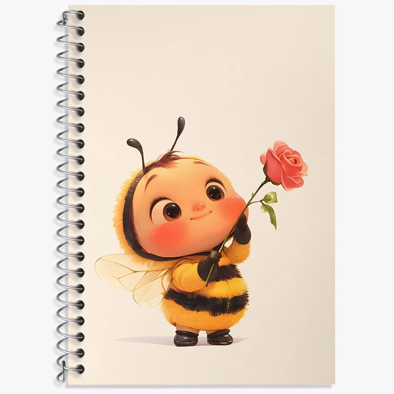 دفتر لغت 50 برگ خندالو طرح زنبور کیوت کد N5513