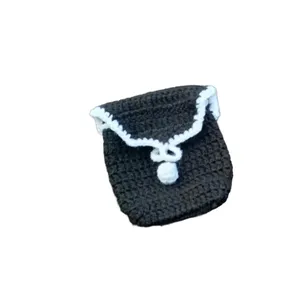 کیف بافتنی مدل کوله پشتی