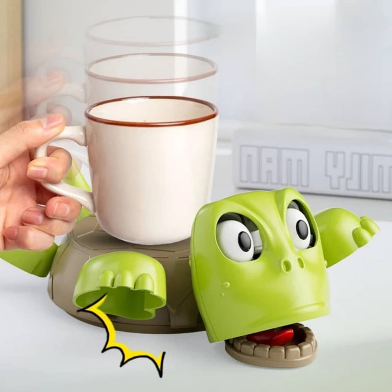 زیر لیوانی مدل فانتزی طرح لاک پشت خنده دار