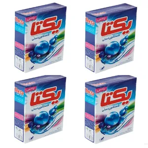 پودر لباسشویی دستی یکتا مدل plus وزن 500 گرم مجموعه 4 عددی