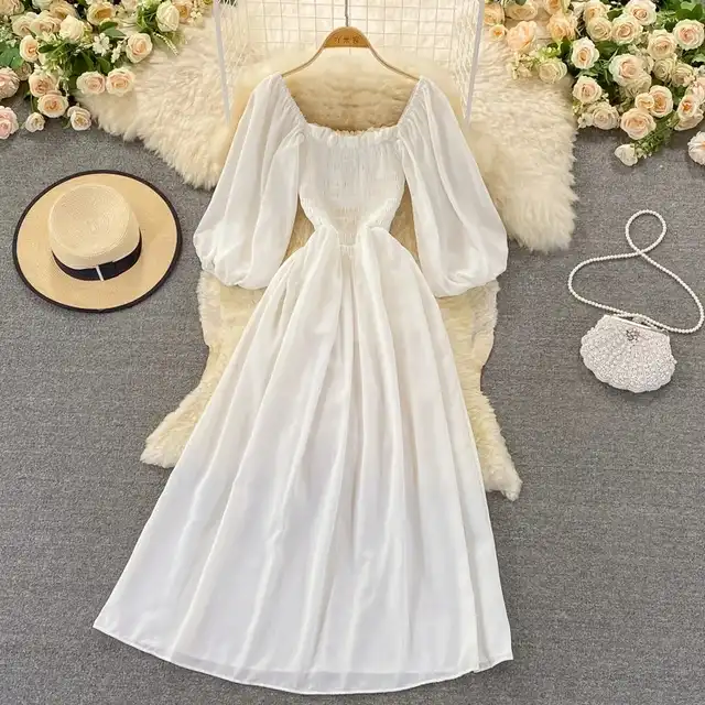 پیراهن زنانه مدل تابستانی رنگ سفید