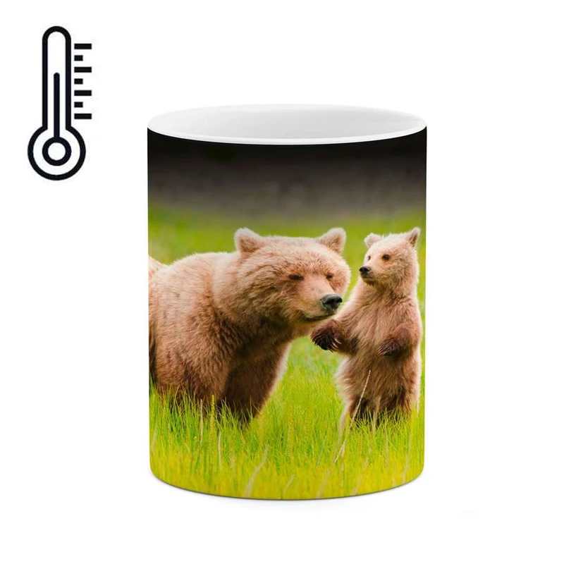 ماگ حرارتی کاکتی مدل خرس کد mgh17201