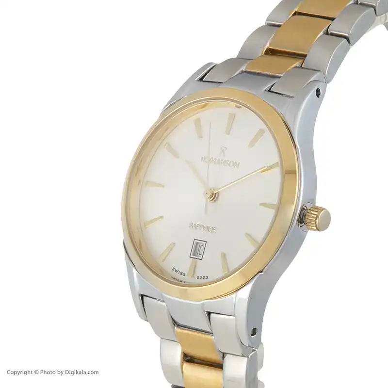 ست ساعت مچی عقربه ای زنانه و مردانه رومانسون مدل 6223