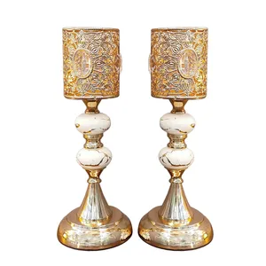 شمعدان مدل 282410 مناسب برای شمع استوانه ای مجموعه دو عددی