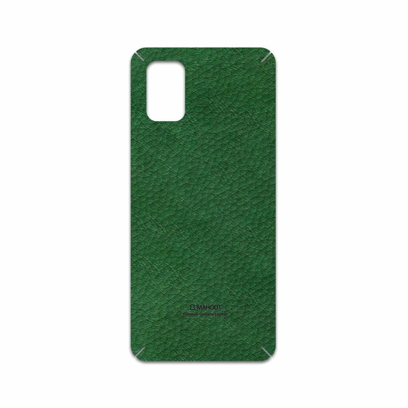 برچسب پوششی ماهوت مدل Green-Leather مناسب برای گوشی موبایل سامسونگ Galaxy M51