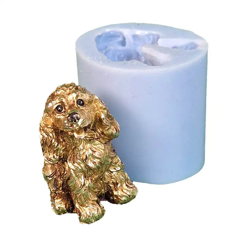 قالب شمع مدل سیلیکونی طرح سگ