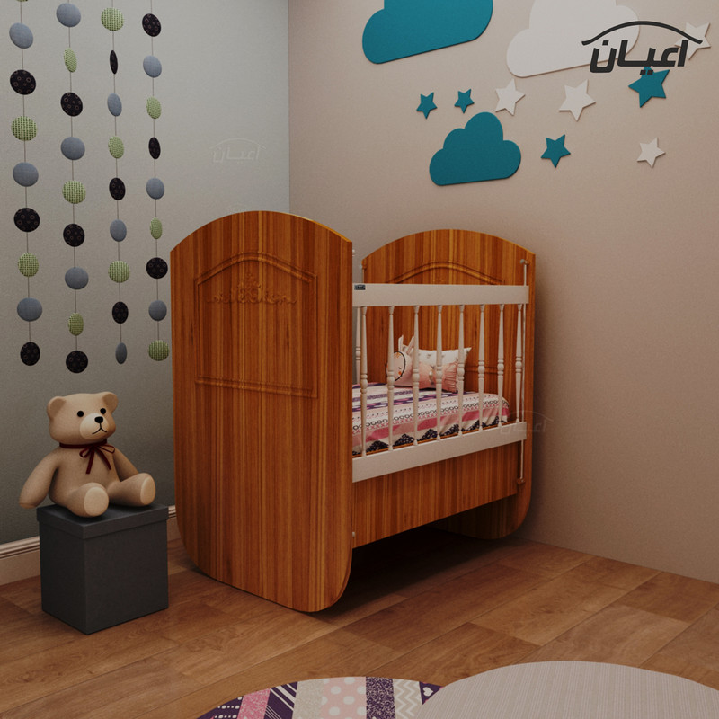 تخت کنار مادر اعیان مدل FH399 سایز 70x74 سانتی متر