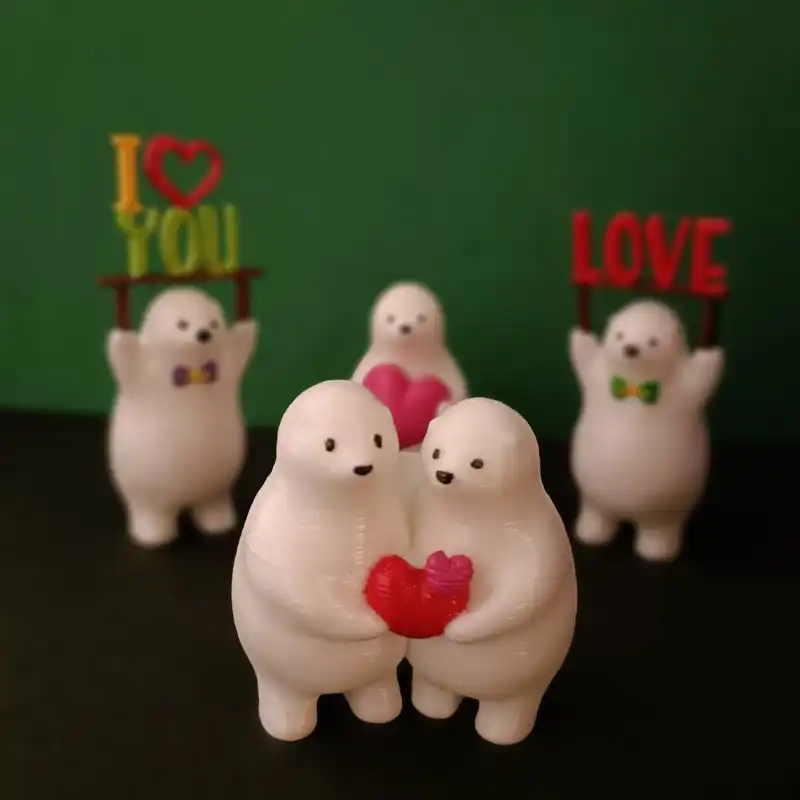 مجسمه مدل خرس های فانتزی عاشق کد 74-10 مجموعه 4 عددی