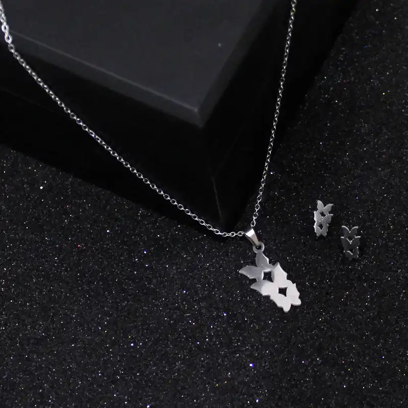 نیم ست زنانه طرح پروانه کد RKH_1464