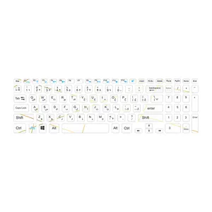 برچسب حروف فارسی کیبورد توییجین و موییجین مدل polygan 01 مناسب برای لپ تاپ دل Inspiron 5537,3537