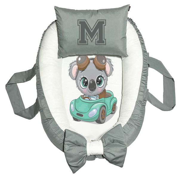 تشک غلت گیر نوزاد پاد آفرین مدل کوالا طرح حرف M