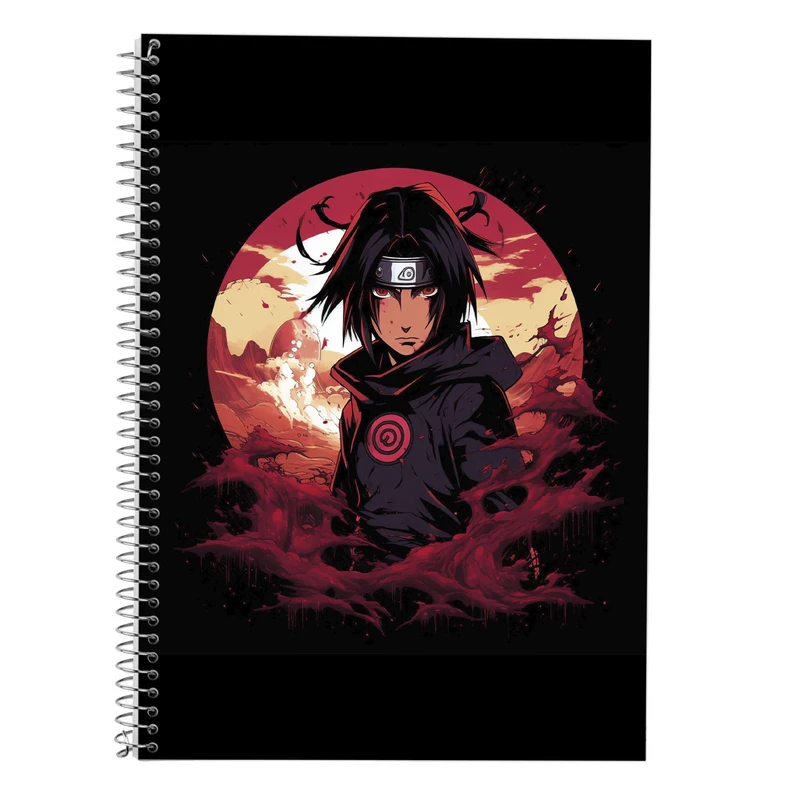 دفتر زبان 50 برگ مدوپد مدل دوخط طرح Naroto کد DF11421