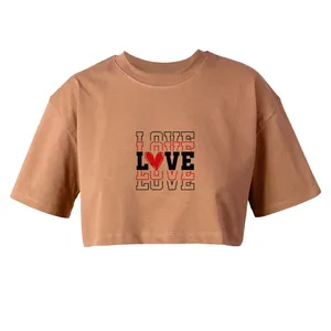 تی شرت آستین کوتاه زنانه مدل LOVE کد L05 K