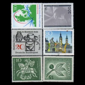 تمبر یادگاری مدل خارجی مجموعه 6 عددی 