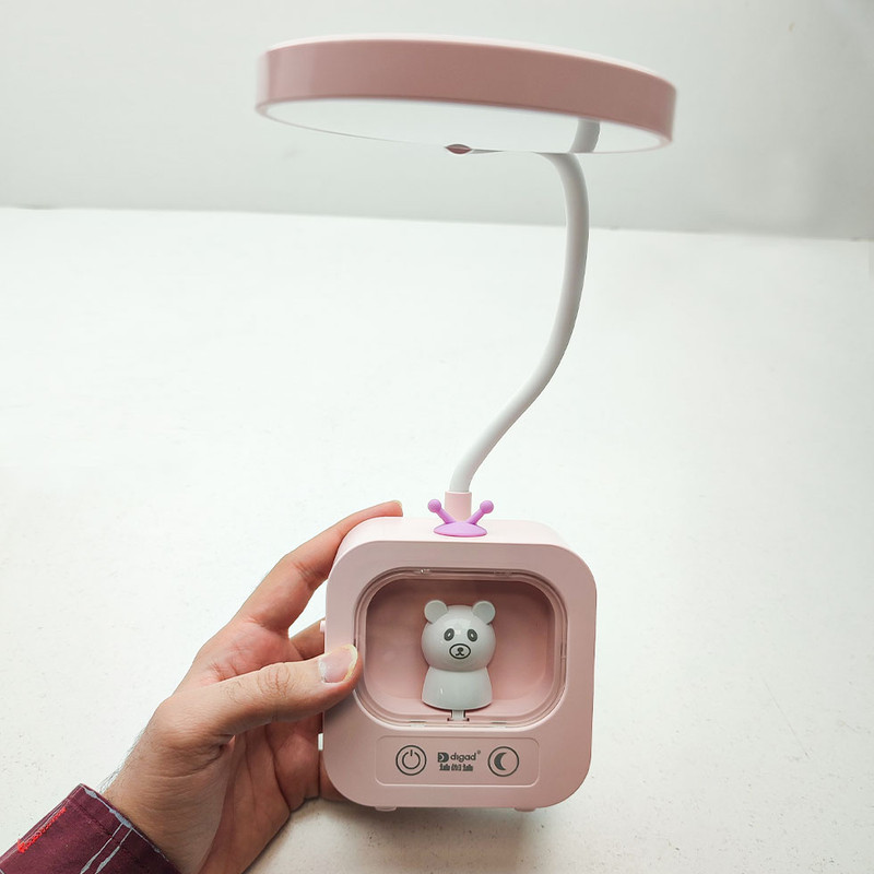 چراغ مطالعه شارژی مدل فانتزی 3 حالته لمسی طرح شبخواب خرسی کد 1943