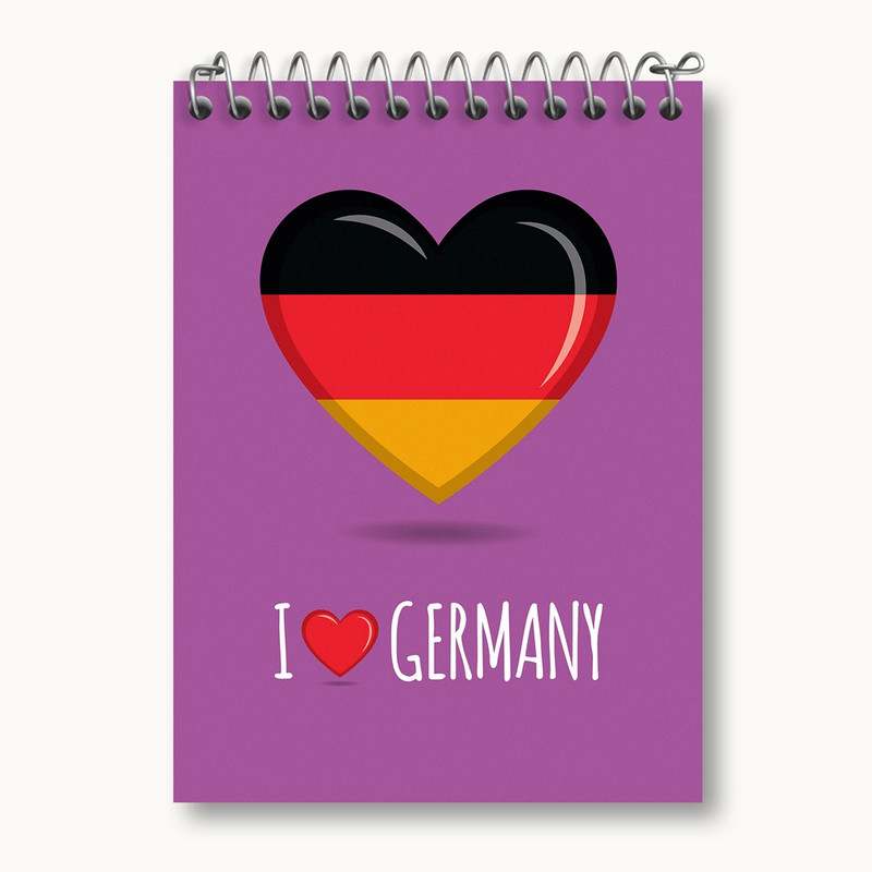 دفتر یادداشت 50 برگ خندالو مدل پرچم آلمان کد 20649