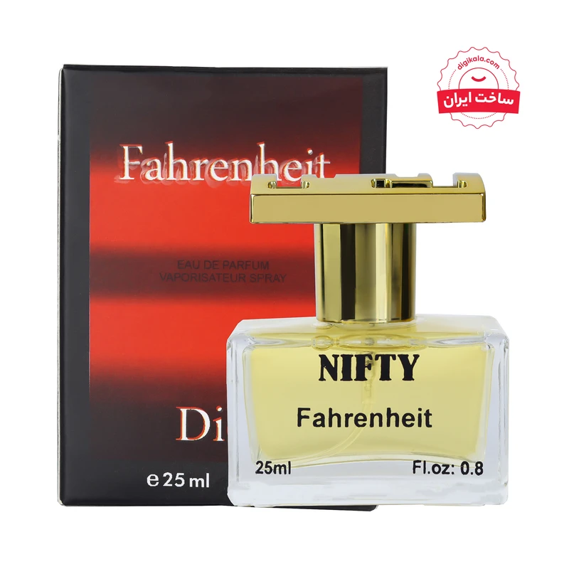 عطر جیبی مردانه نیفتی مدل فارنهایت حجم 25 میلی لیتر 