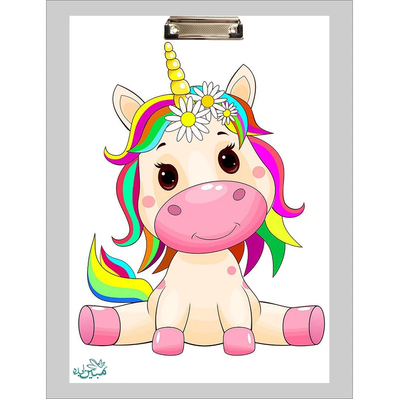 تخته شاسی مبین ایده مدل اسب تک شاخ کد h158 سایز A4