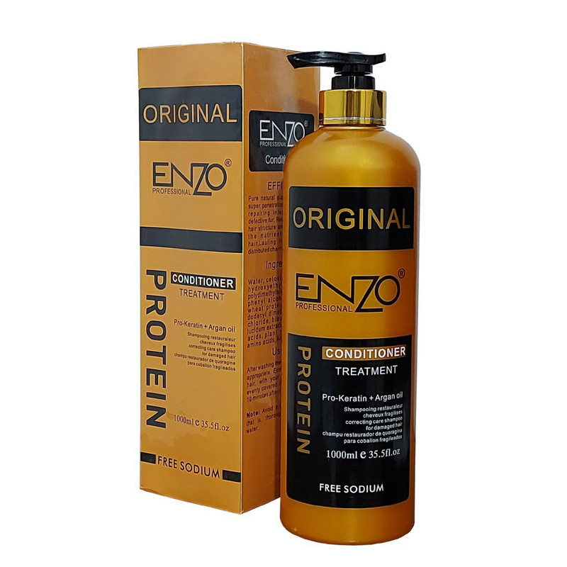 نرم کننده مو انزو سری keratine35 مدل Argan حجم 1000 میلی لیتر