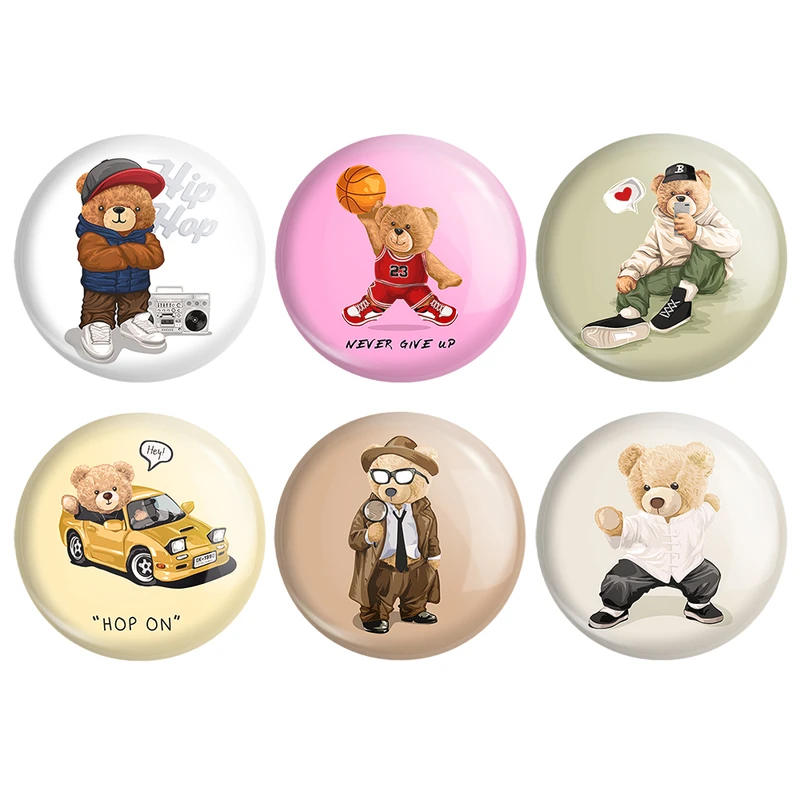 مگنت خندالو طرح تدی Teddy کد 1679A مجموعه 6 عددی