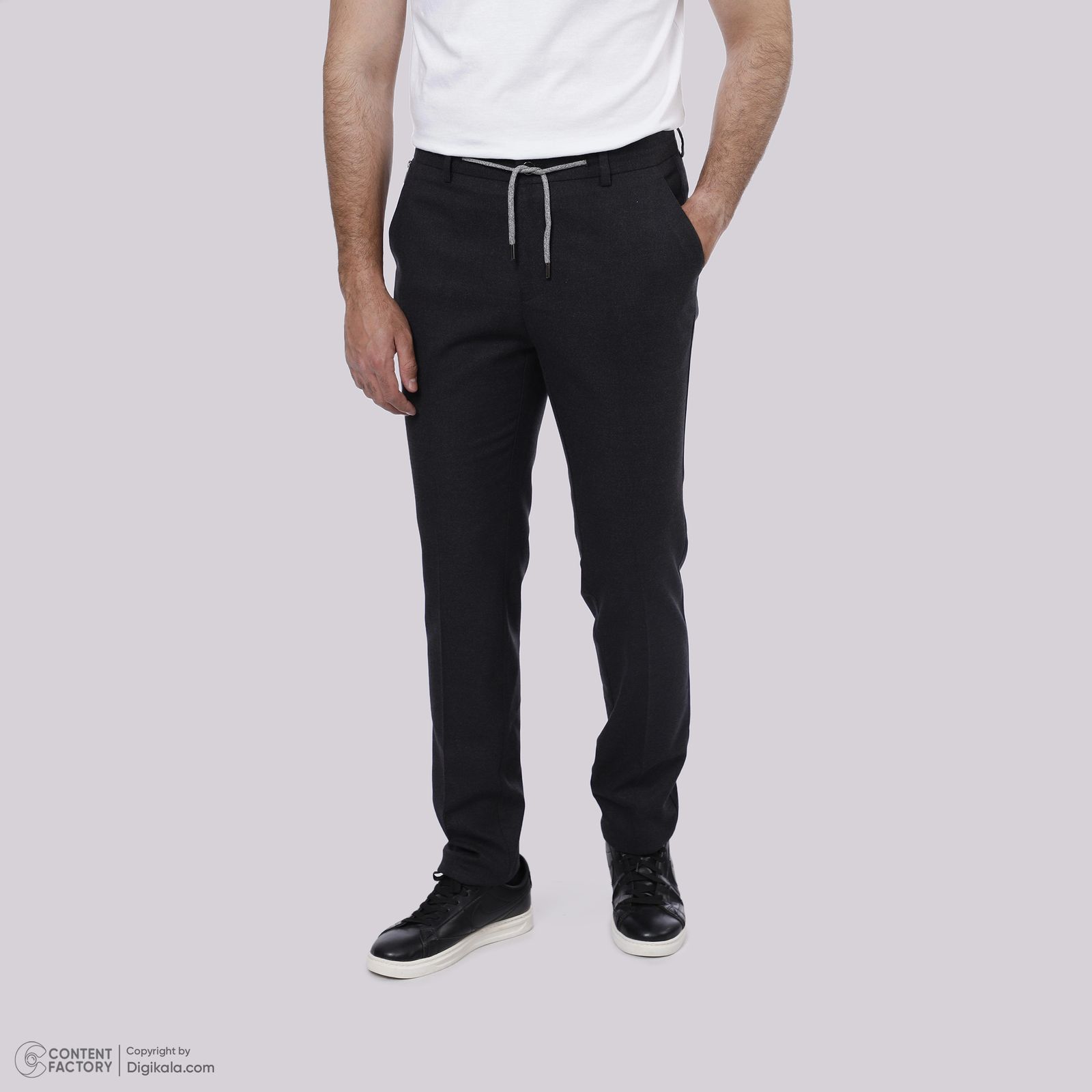 شلوار جذب مردانه کروم مدل پارچه ای 2322513 - - 3
